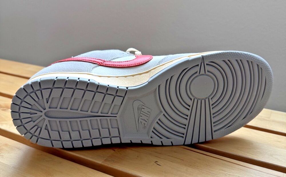 Nike Men's Dunk Low  "Athletic Department" in Sail/Picante Red - Picture 11 of 12